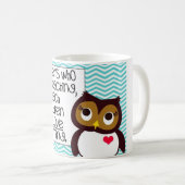 Eulen-Lehrer-Tasse Kaffeetasse (VorderseiteRechts)