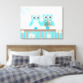 Eulen Leinwanddruck (Insitu (Schlafzimmer))