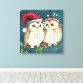 Eulen Leinwanddruck (Insitu (Holzboden))