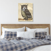 Eulen Leinwanddruck (Insitu (Schlafzimmer))