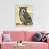 Eulen Leinwanddruck (Insitu (Wohnzimmer))