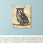 Eulen Leinwanddruck (Insitu (Holzboden))