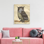Eulen Leinwanddruck (Insitu (Wohnzimmer))