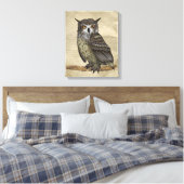 Eulen Leinwanddruck (Insitu (Schlafzimmer))