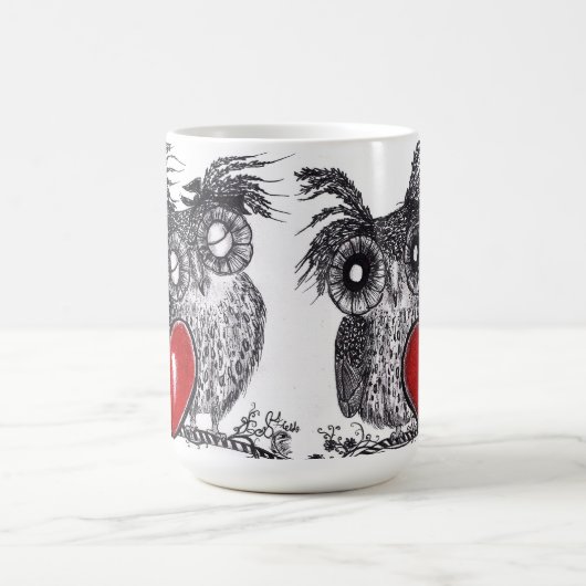 Eulen-Liebe Sie für immer Tasse (Mittel)