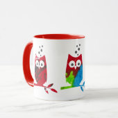 Eulen-Logo-Tasse Tasse (Vorderseite Links)