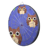 Eulen Malkunst Dartscheibe (Vorderseite rechts)