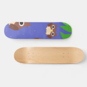 Eulen Malkunst Skateboard (Horizontal)