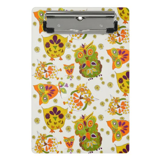 Eulen Mini Klemmbrett (Vorderseite)