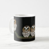Eulen mit Haltung Tasse Design (Vorderseite Links)