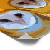 Eulen mit Mama Poster (Ecke)