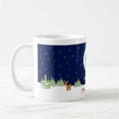 Eulen mit Weihnachtsmannmütze- und Tasse (Links)