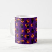 Eulen-Mond-Jack o Lanter Muster Kaffeetasse (Vorderseite Links)