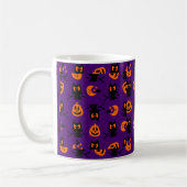 Eulen-Mond-Jack o Lanter Muster Kaffeetasse (Links)