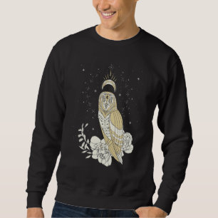 Eulen-Mondphasen-Nacht-Hexen-Ästhetik Sweatshirt