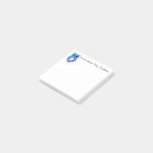 Eulen-Monogramm-Post-Itanmerkungen Post-it Klebezettel (angewinkelt)