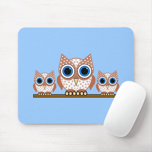 Eulen Mousepad (Mit Mouse)