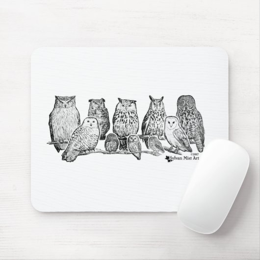 Eulen Mousepad (Mit Mouse)
