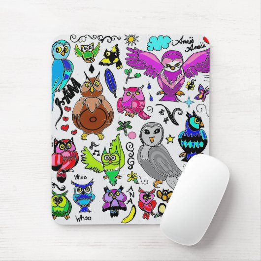 Eulen Mousepad (Mit Mouse)