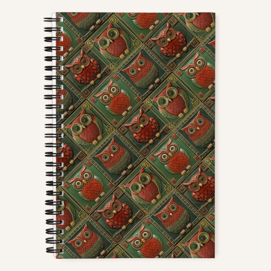 Eulen Notizblock (Vorderseite)