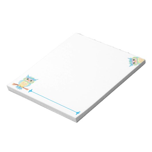 Eulen Notizbuch Notizblock (Rotiert)