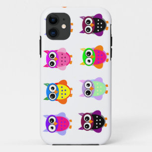 Eulen-Party retro kawaii niedliches buntes Eulen Case-Mate iPhone Hülle