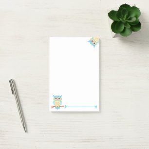 Eulen-Post-it-Notes Post-it Klebezettel