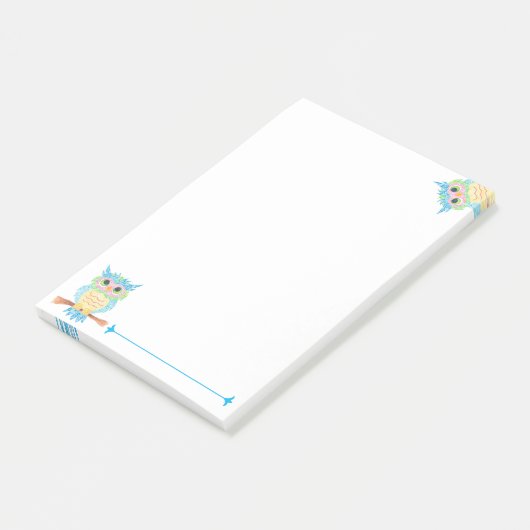Eulen-Post-it-Notes Post-it Klebezettel (angewinkelt)