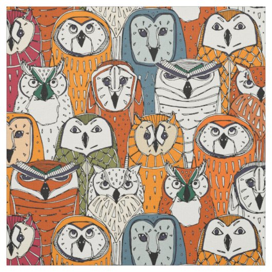 Eulen rosten stoff (Muster)
