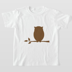 Eulen-Silhouette T-Shirt