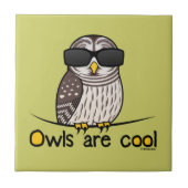 Eulen sind cool fliese (Vorderseite)