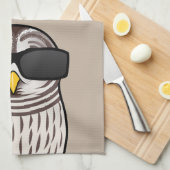 Eulen sind cool geschirrtuch (Viertel Falte)