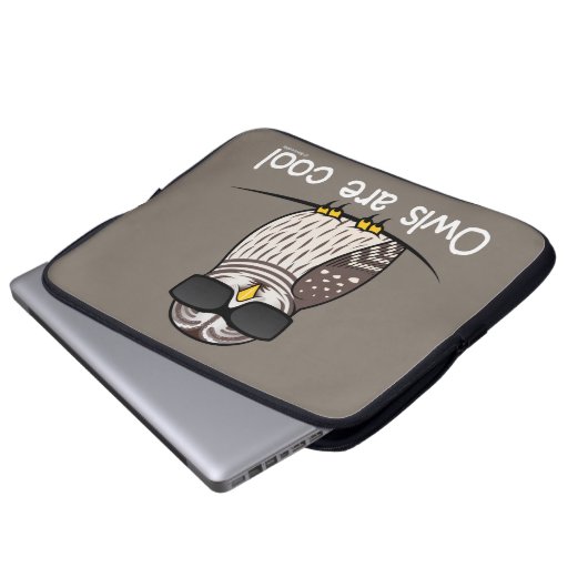 Eulen sind cool laptopschutzhülle (Vorne Knopf)