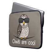 Eulen sind cool laptopschutzhülle (Vorderseite Links)