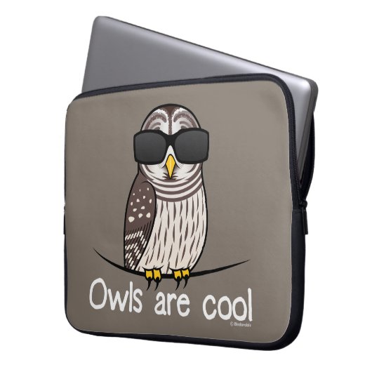 Eulen sind cool laptopschutzhülle (Vorderseite Links)