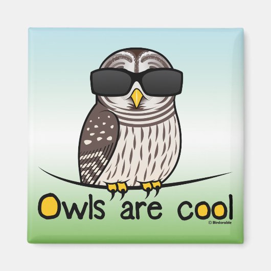 Eulen sind cool! magnet (Vorne)