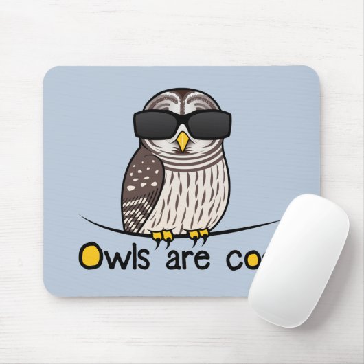 Eulen sind cool! mousepad (Mit Mouse)
