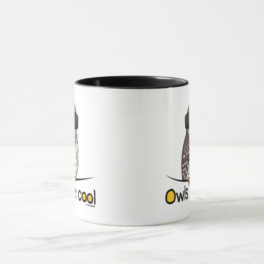 Eulen sind cool! tasse (Zentrum)