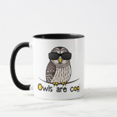 Eulen sind cool! tasse (Links)