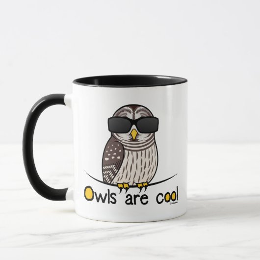 Eulen sind cool! tasse (Links)