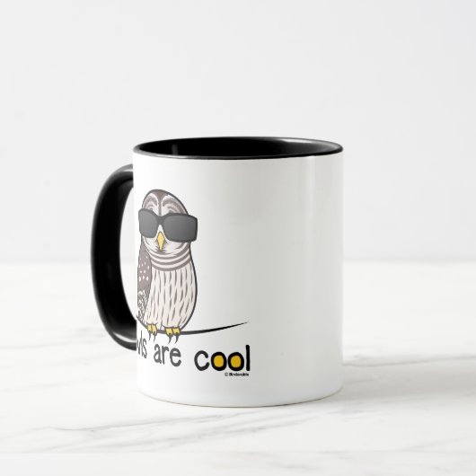 Eulen sind cool! tasse (Vorderseite Links)