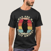 Eulen sind mein Geist-Tier-T - Shirt (Vorderseite)