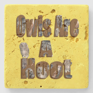 Eulen sind zum Totlachen,    Steinuntersetzer