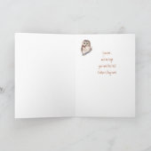 Eulen-Spaß des besten Stiefvaters Karte (Innenseite)