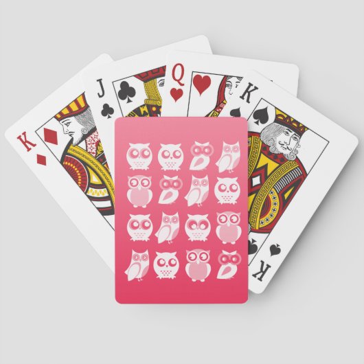 Eulen-Spielkarten Spielkarten (Rückseite)