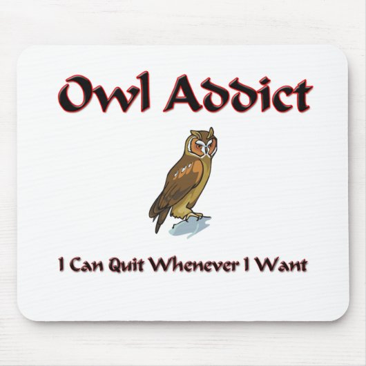 Eulen-Süchtiger Mousepad (Vorne)