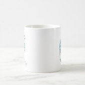 Eulen-Tasse, aquamarine Schleiereule-Tasse Kaffeetasse (Mittel)