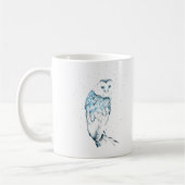 Eulen-Tasse, aquamarine Schleiereule-Tasse Kaffeetasse (Links)