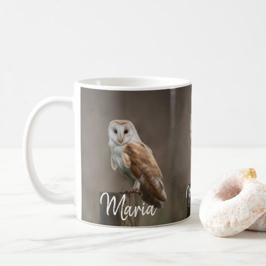 Eulen-Tasse Kaffeetasse (Mit Donut)
