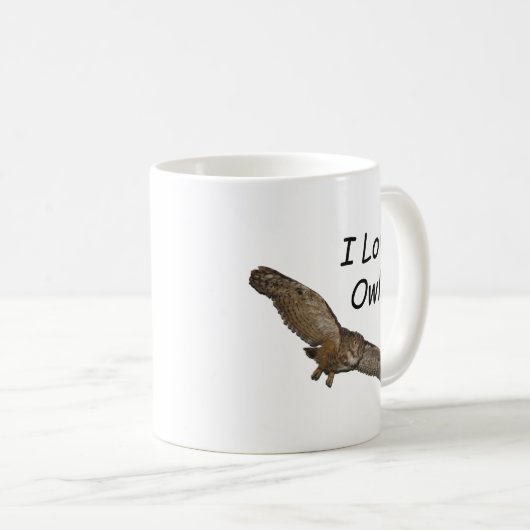 Eulen-Tasse Kaffeetasse (VorderseiteRechts)